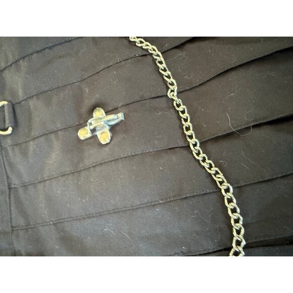 Black gothic chainlink kilt skirt dark steampunk heavy duty dark punk - Picture 9 of 12